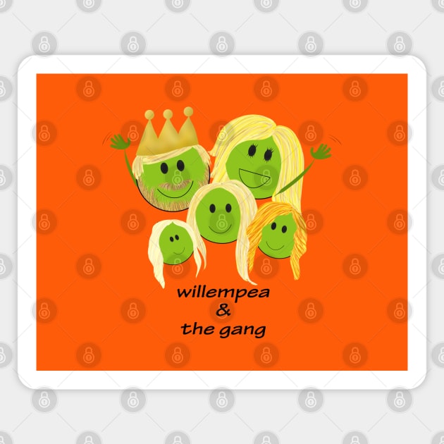 willempea & the gang Sticker by shackledlettuce